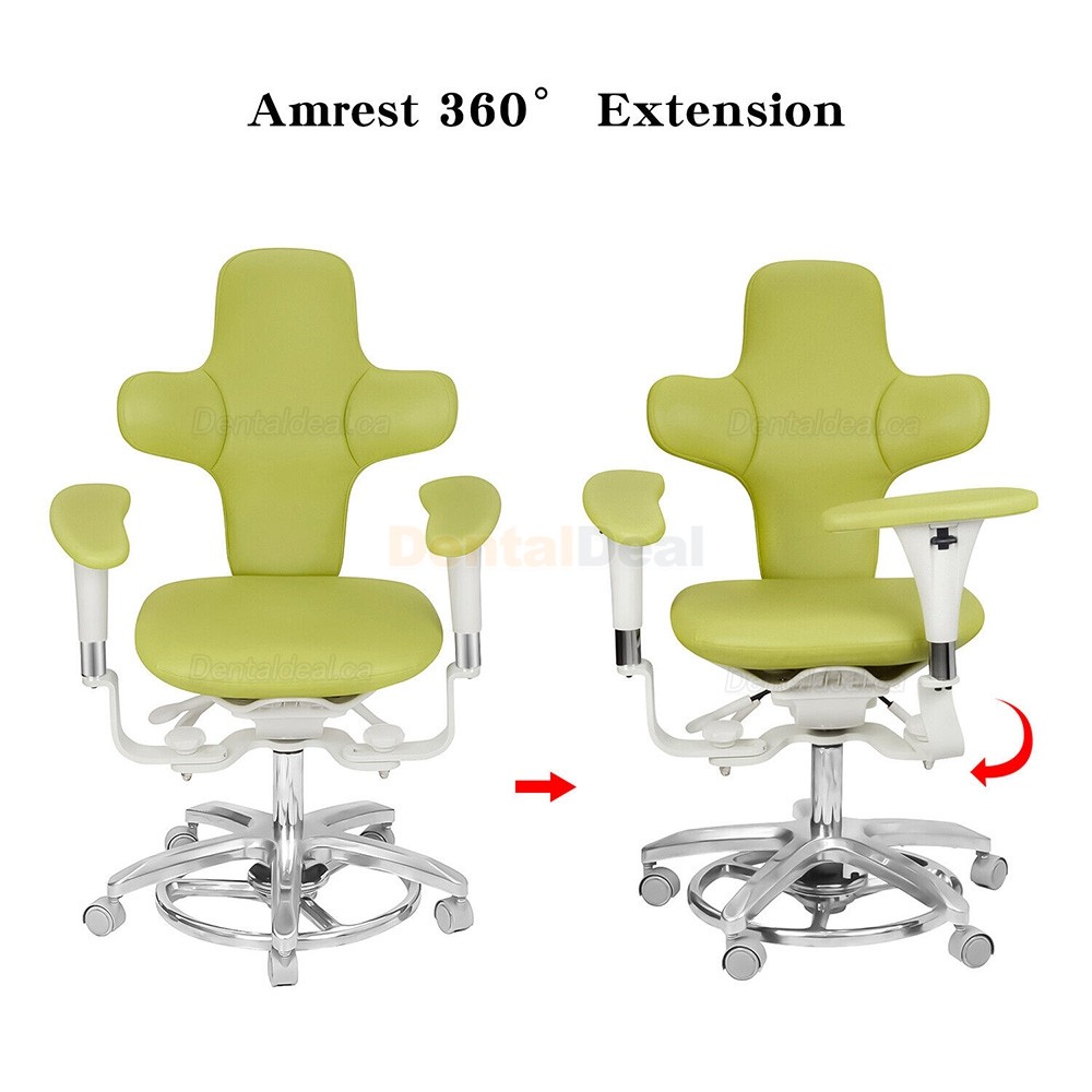 QY-MDS-E3 Dental Microscope Operator Stool Ergonomic Dentist Surgeon Stool PU Leather